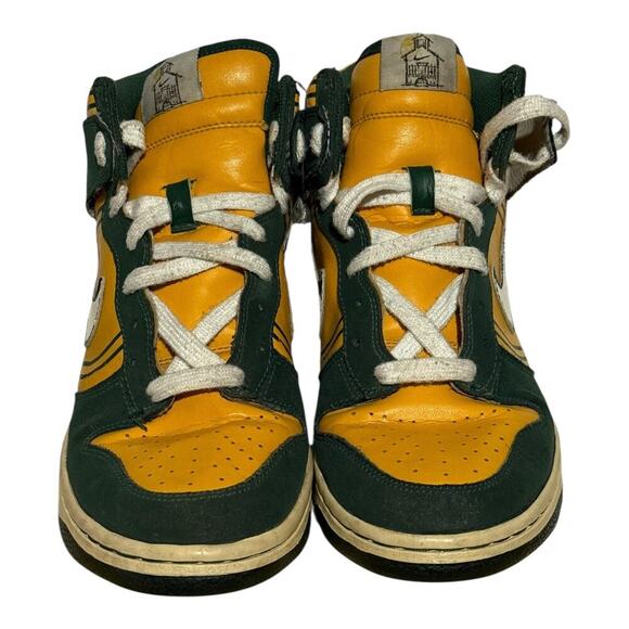 Nike Dunk High GS Crayola Kids Size 6.5Y Green Yellow Greenbay Packers - Picture 2 of 7